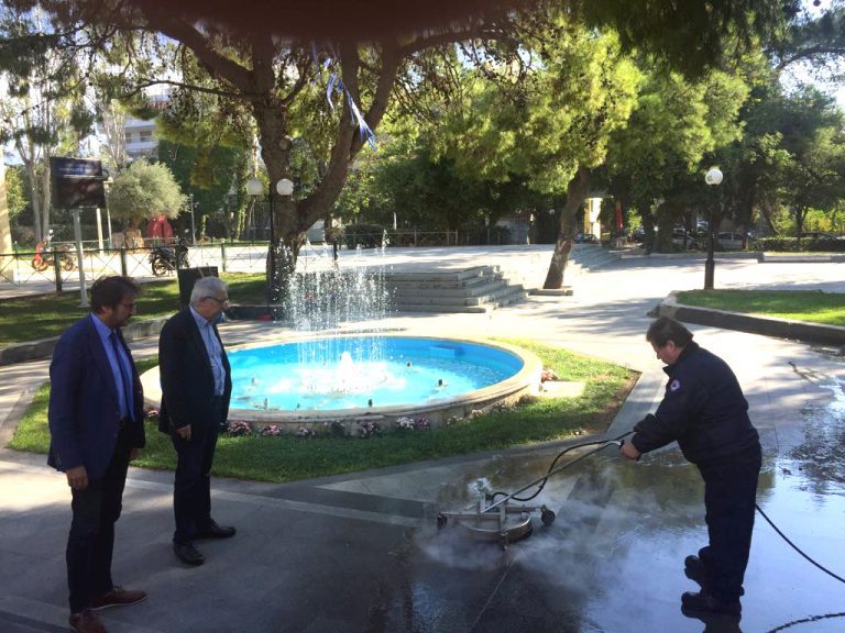 Δοκιμές μηχανημάτων καθαρισμού και επισκευών στο Δήμο Αμαρουσίου