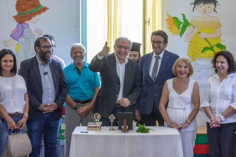 Στον αγιασμό του Δημοτικού Παιδικού Σταθμού «Νέο Τέρμα» ο Δήμαρχος Αμαρουσίου Θεόδωρος Αμπατζόγλου