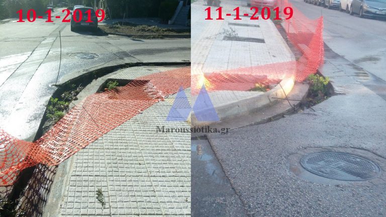 Παγίδα θανάτου για μηχανές τα έργα στην οδό Κονίτσης