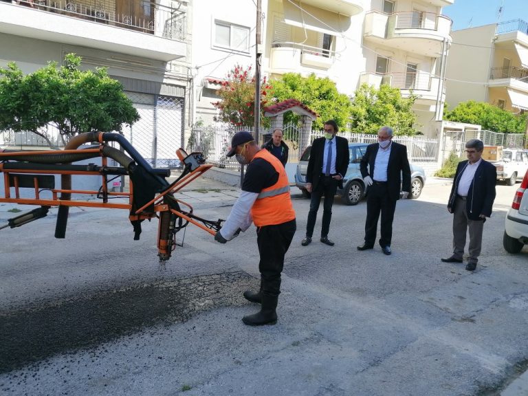 Αυτοψίες του Δημάρχου Αμαρουσίου Θεόδωρου Αμπατζόγλου σε εκτελούμενα έργα του Δήμου
