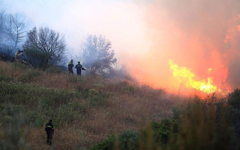 Κλιμάκιο της Διεύθυνσης Αντιμετώπισης Εγκλημάτων εμπρησμού στην περιοχή του Δήμου Σαρωνικού για την εξιχνίαση των αιτιών της πυρκαγιάς