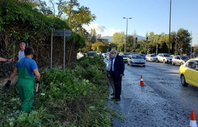 Εκτεταμένες εργασίες καθαρισμού του κτήματος Συγγρού επί της Λεωφόρου Κηφισίας