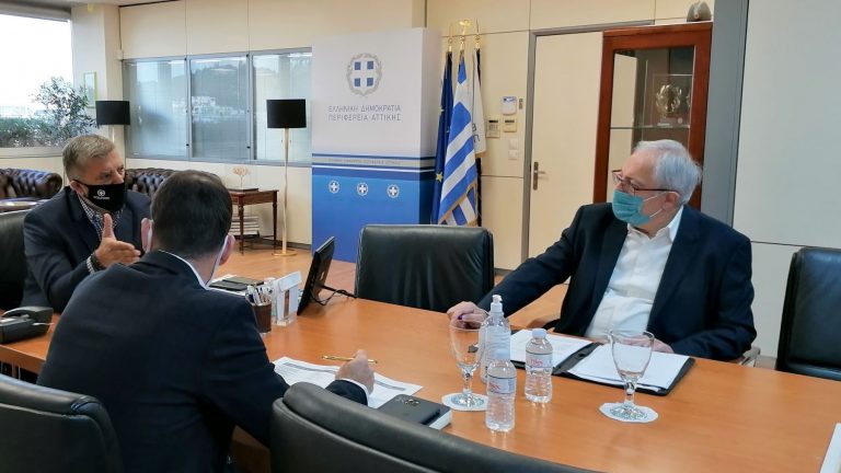 Συνάντηση του Δημάρχου Αμαρουσίου Θ. Αμπατζόγλου με τον Περιφερειάρχη Αττικής Γ. Πατούλη – Δήμος Αμαρουσίου