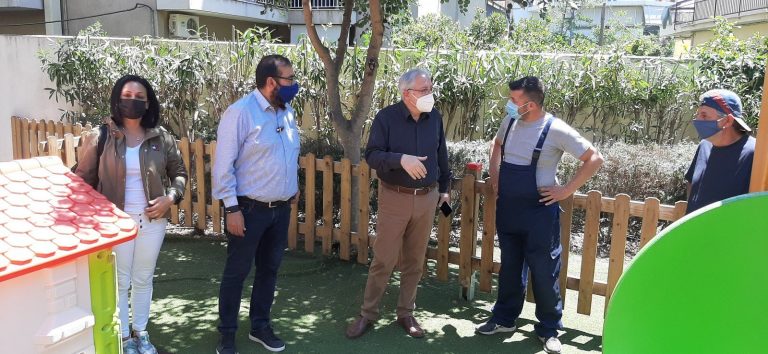Επιθεώρηση του Δημάρχου Αμαρουσίου Θ. Αμπατζόγλου στους παιδικούς και βρεφονηπιακούς σταθμούς Κοκκινιάς, Κέντρου και Νέου Τέρματος – Δήμος Αμαρουσίου