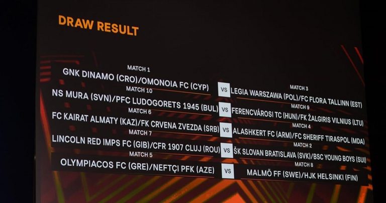 Η κλήρωση στο γ΄ προκριματικό του Europa League
