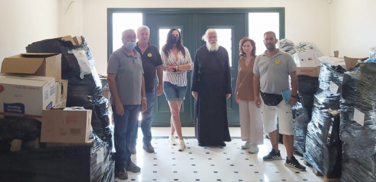 ΠΑΡΑΔΟΣΗ ΕΙΔΩΝ ΠΡΩΤΗΣ ΑΝΑΓΚΗΣ ΓΙΑ ΤΟΥΣ ΠΥΡΌΠΛΗΚΤΟΥΣ ΤΗΣ Β.ΕΥΒΟΙΑΣ ΣΤΗΝ ΤΡΑΠΕΖΑ ΤΡΟΦΙΜΩΝ ΤΗΣ ΛΙΜΝΗΣ – ΓΥΜΝΑΣΤΙΚΟΣ ΣΥΛΛΟΓΟΣ ΑΜΑΡΟΥΣΙΟΥ