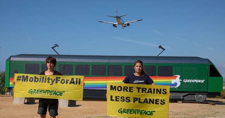 Αεροπλάνο ή τρένο; Η Greenpeace δίνει την δική της απάντηση με νέα στοιχεία
