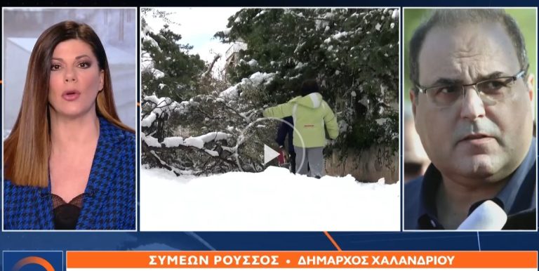 Ο δήμαρχος Χαλανδρίου Σίμος Ρούσσος στο openTV για τα προβλήματα του εκχιονισμού – Δήμος Χαλανδρίου