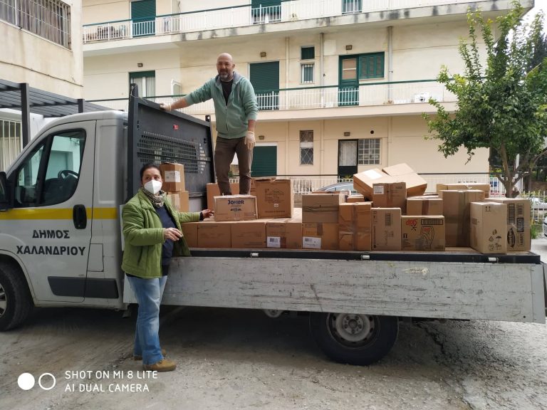 Ανθρωπιστική βοήθεια για την Ουκρανία –  Το πρώτο φορτίο παραδόθηκε στους Γιατρούς του Κόσμου – Δήμος Χαλανδρίου