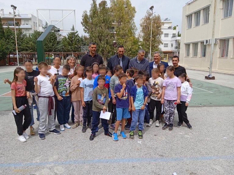 Διαμαντίδης, Ντικούδης και Τσαρτσαρής ενέπνευσαν τα παιδιά του 1ου Δημοτικού Σχολείου στα ιδεώδη του αθλητισμού, με την υποστήριξη του Δήμου Αμαρουσίου – Δήμος Αμαρουσίου