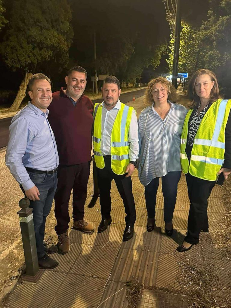 Αυτοψία του Περιφερειάρχη Ν. Χαρδαλιά και της Δημάρχου Ν. Κοσμοπούλου στο έργο ασφαλτόστρωσης των Δ.Κ Πεντέλης & Ν.Πεντέλης