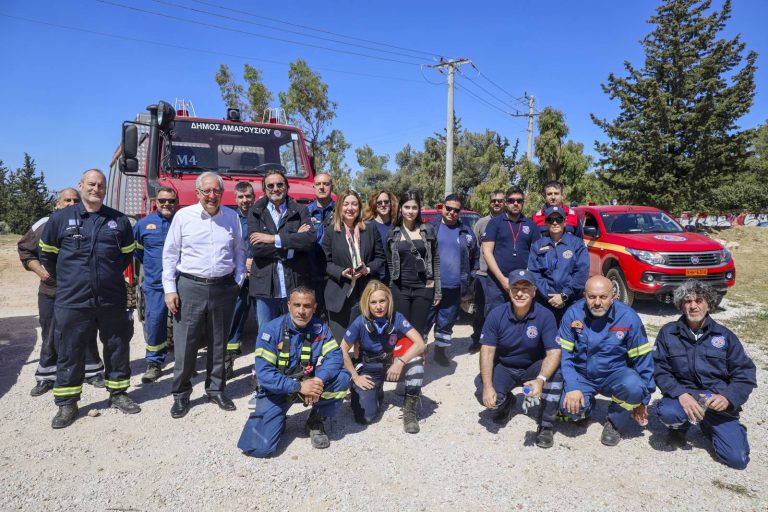 Με επιτυχία διεξήχθη η άσκηση ετοιμότητας σε περίπτωση πυρκαγιάς, στο Κτήμα Καρέλλα, από την Εθελοντική Ομάδα Πολιτικής Προστασίας του Δήμου Αμαρουσίου – Δήμος Αμαρουσίου