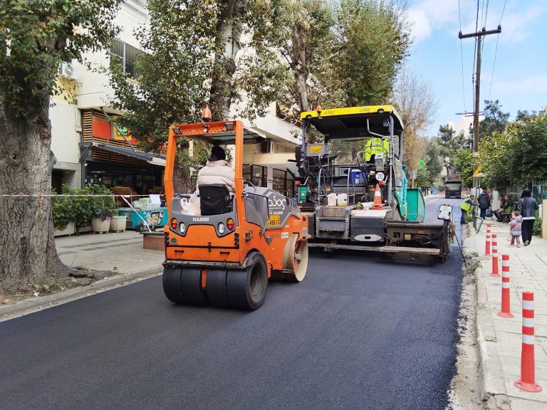 Συνέχεια ασφαλτοστρώσεων στις περιοχές Κέντρου και Αγίων Αναργύρων – Δήμος Αμαρουσίου