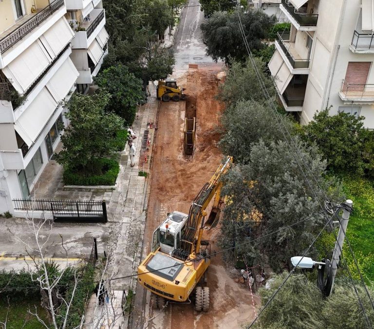Το έργο “Επεκτάσεις και αποκαταστάσεις υφιστάμενων αγωγών ακάθαρτων και ομβρίων” στο Πολύδροσο – Δήμος Αμαρουσίου